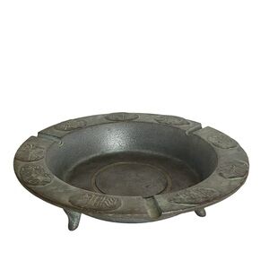 Toyo Japan Metal Decorative Embossed Ashtray